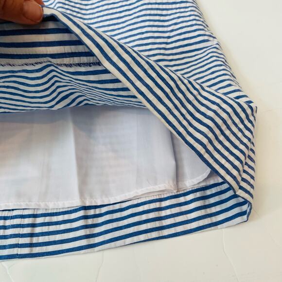 NWT Florence Eiseman Size 12 Seersucker Flutter Sleeve Dress - Picture 5 of 6